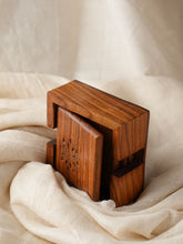 Load image into Gallery viewer, Tarakashi Wooden Inlay Coaster Box