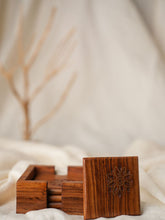 Load image into Gallery viewer, Tarakashi Wooden Inlay Coaster Box