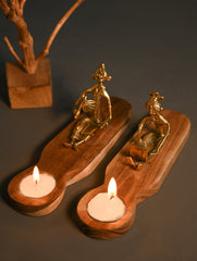 Dhokra Craft Tea Light Holders- Home Hustlers (Set of 2)
