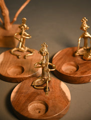 Dhokra Craft Tea Light Holders- Nukkad Natak (Set of 3)