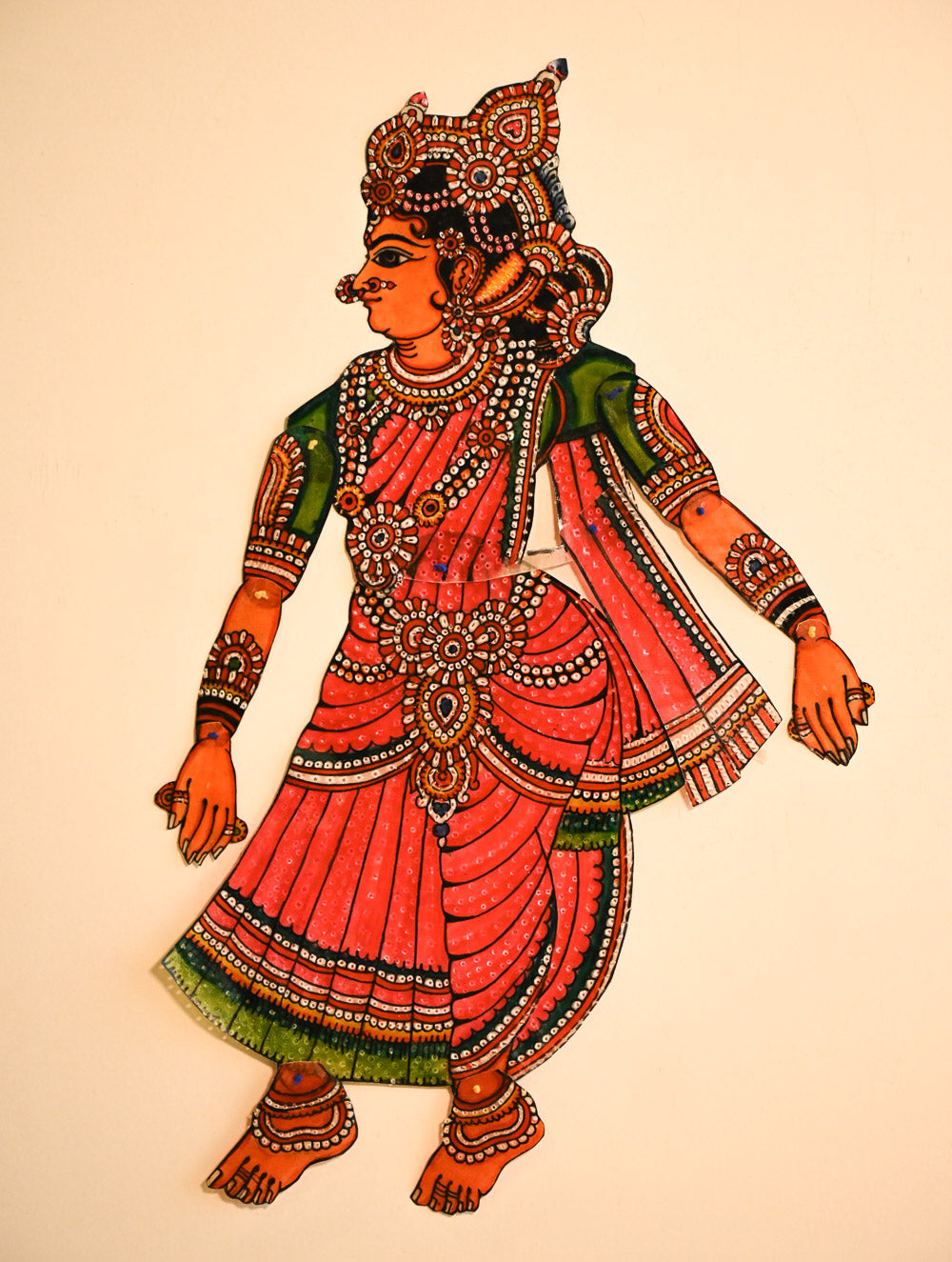 Andhra Leather Craft String Puppet - Mohini (Height - 24 inches)