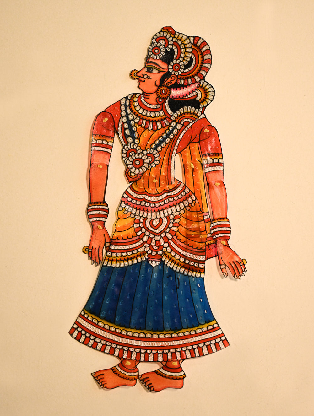 Andhra Leather Craft String Puppet - Janaki (Height - 16 inches)