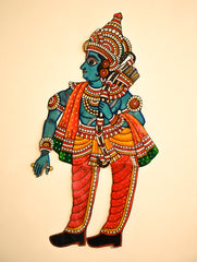 Andhra Leather Craft String Puppet - Raghava (Height - 18 inches)