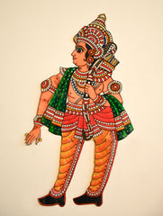 Andhra Leather Craft String Puppet - Rama Chandra (Height - 18.5 inches)