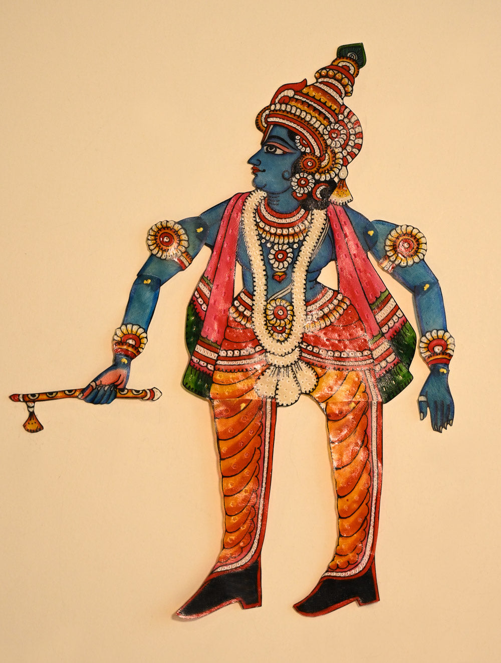 Andhra Leather Craft String Puppet - Murari (Height - 19 inches)