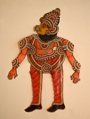 Andhra Leather Craft String Puppet - Narasimha (Height - 19 inches)
