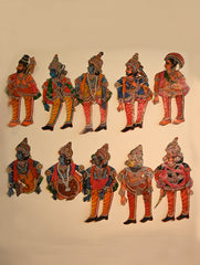 Andhra Leather Craft String Puppet - Dashavataram 