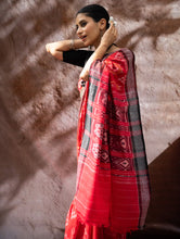 Load image into Gallery viewer, Sambalpuri Handwoven Ikat Soft Cotton Saree - Bandha Rekha