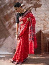 Load image into Gallery viewer, Sambalpuri Handwoven Ikat Soft Cotton Saree - Bandha Rekha