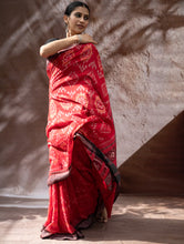 Load image into Gallery viewer, Sambalpuri Handwoven Ikat Soft Cotton Saree - Bandha Rekha