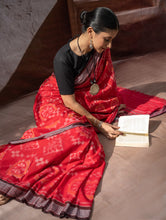 Load image into Gallery viewer, Sambalpuri Handwoven Ikat Soft Cotton Saree - Bandha Rekha
