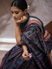 Load image into Gallery viewer, Sambalpuri Handwoven Ikat Soft Cotton Saree - Bandha Tara