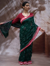 Load image into Gallery viewer, Sambalpuri Handwoven Ikat Soft Cotton Saree - Harita Roop