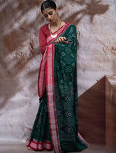 Load image into Gallery viewer, Sambalpuri Handwoven Ikat Soft Cotton Saree - Harita Roop