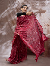 Load image into Gallery viewer, Sambalpuri Handwoven Ikat Soft Cotton Saree - Kalinga Red