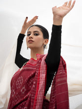 Load image into Gallery viewer, Sambalpuri Handwoven Ikat Soft Cotton Saree - Kalinga Red