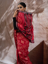 Load image into Gallery viewer, Sambalpuri Handwoven Ikat Soft Cotton Saree - Lal Paata