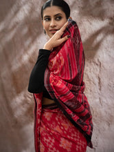 Load image into Gallery viewer, Sambalpuri Handwoven Ikat Soft Cotton Saree - Lal Paata