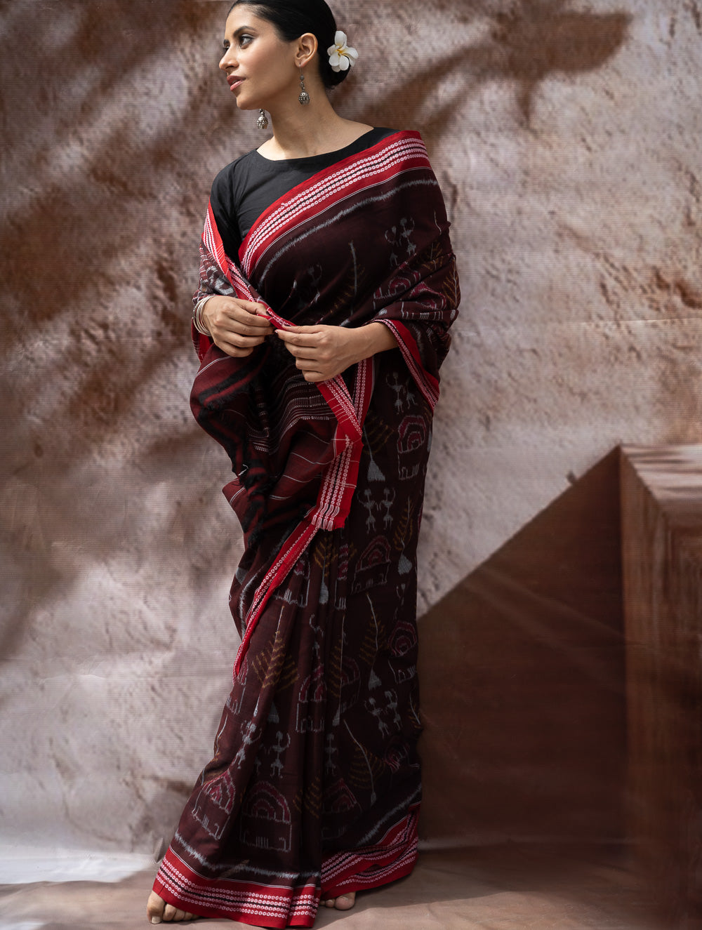 Load image into Gallery viewer, Sambalpuri Handwoven Ikat Soft Cotton Saree - Manjari