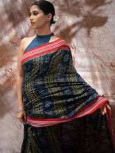 Load image into Gallery viewer, Sambalpuri Handwoven Ikat Soft Cotton Saree - Neel Pravaah