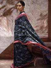 Load image into Gallery viewer, Sambalpuri Handwoven Ikat Soft Cotton Saree - Neel Rangavali