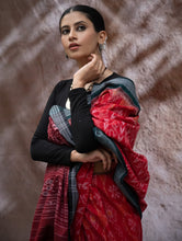 Load image into Gallery viewer, Sambalpuri Handwoven Ikat Soft Cotton Saree - Sindoori