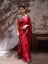 Load image into Gallery viewer, Sambalpuri Handwoven Ikat Soft Cotton Saree - Tribal Raga