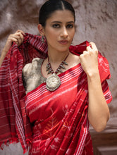 Load image into Gallery viewer, Sambalpuri Handwoven Ikat Soft Cotton Saree - Tribal Raga