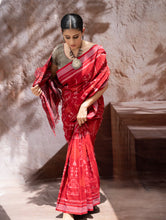 Load image into Gallery viewer, Sambalpuri Handwoven Ikat Soft Cotton Saree - Tribal Raga