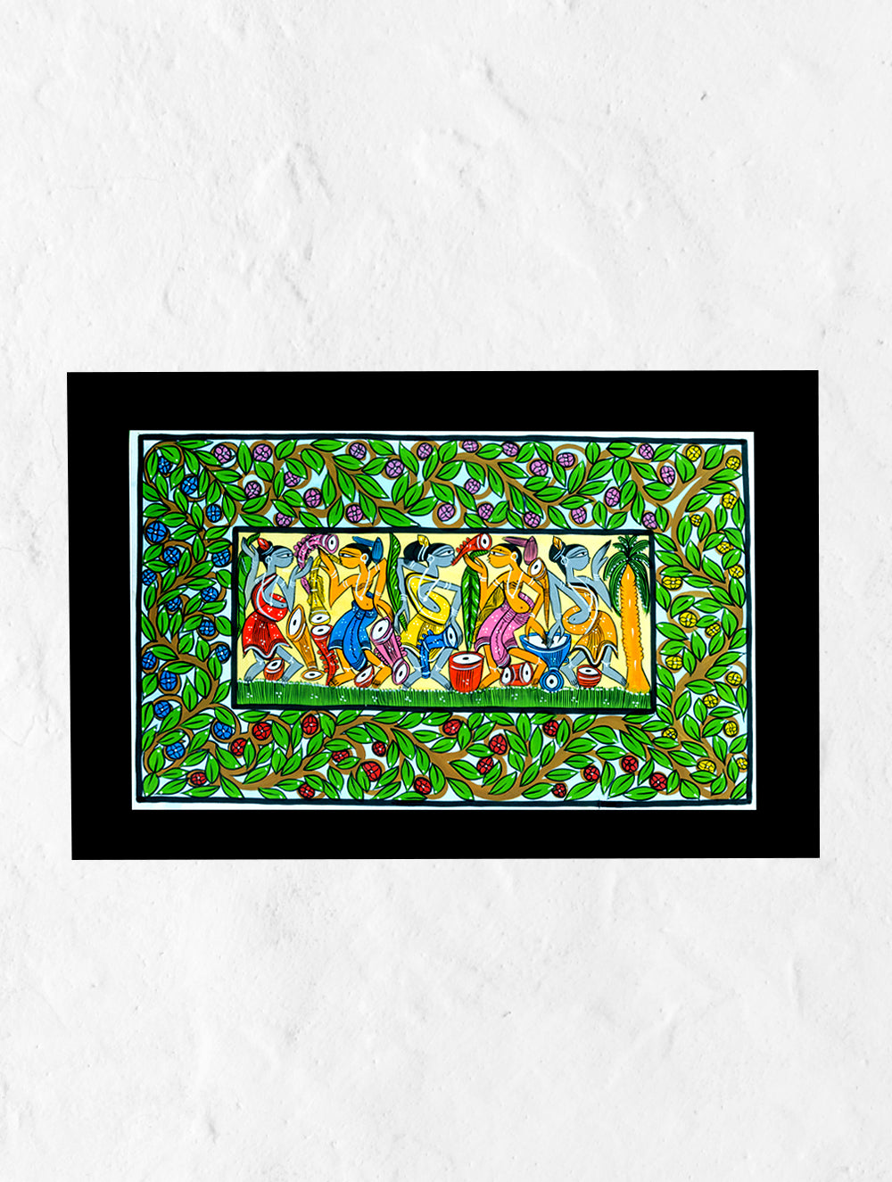 Load image into Gallery viewer, Santhal Tribal Art Painting - A Wedding Procession