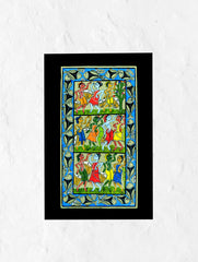 Santhal Tribal Art Painting - Celebration