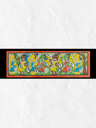Patua Art Painting - Celebration
