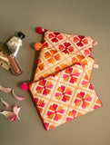 Set of 3 Phulkari Coin Pouches - Sunlit Blooms