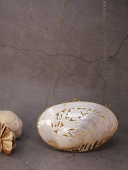 Shell Craft Evening Bag (With Sling)