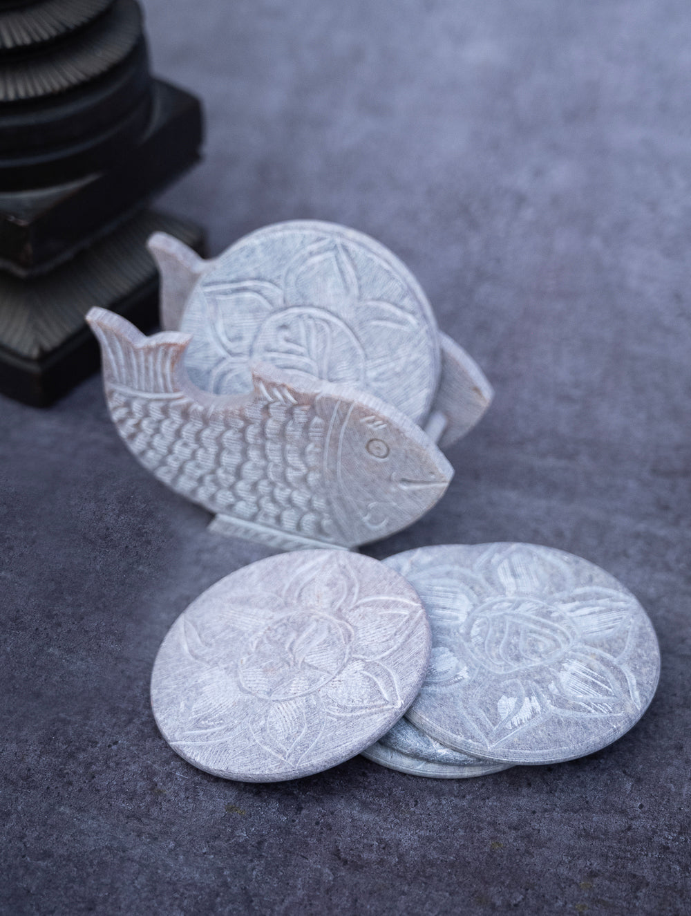 Soapstone Filigree Coasters