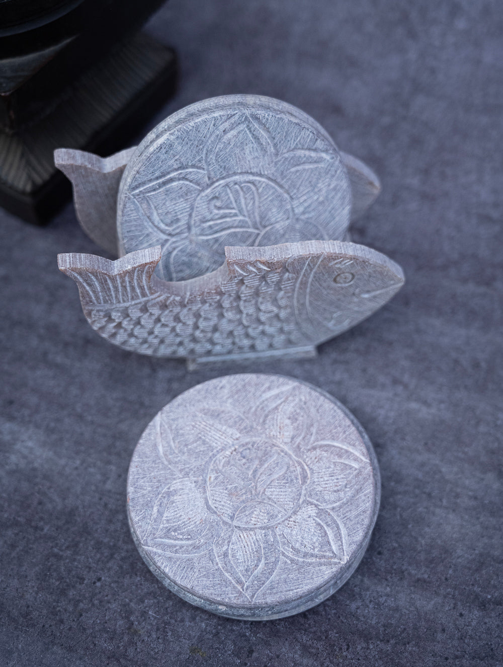 Soapstone Filigree Coasters