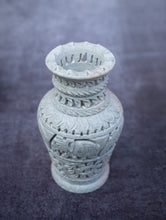 Load image into Gallery viewer, Soapstone Filigree Floral Vase