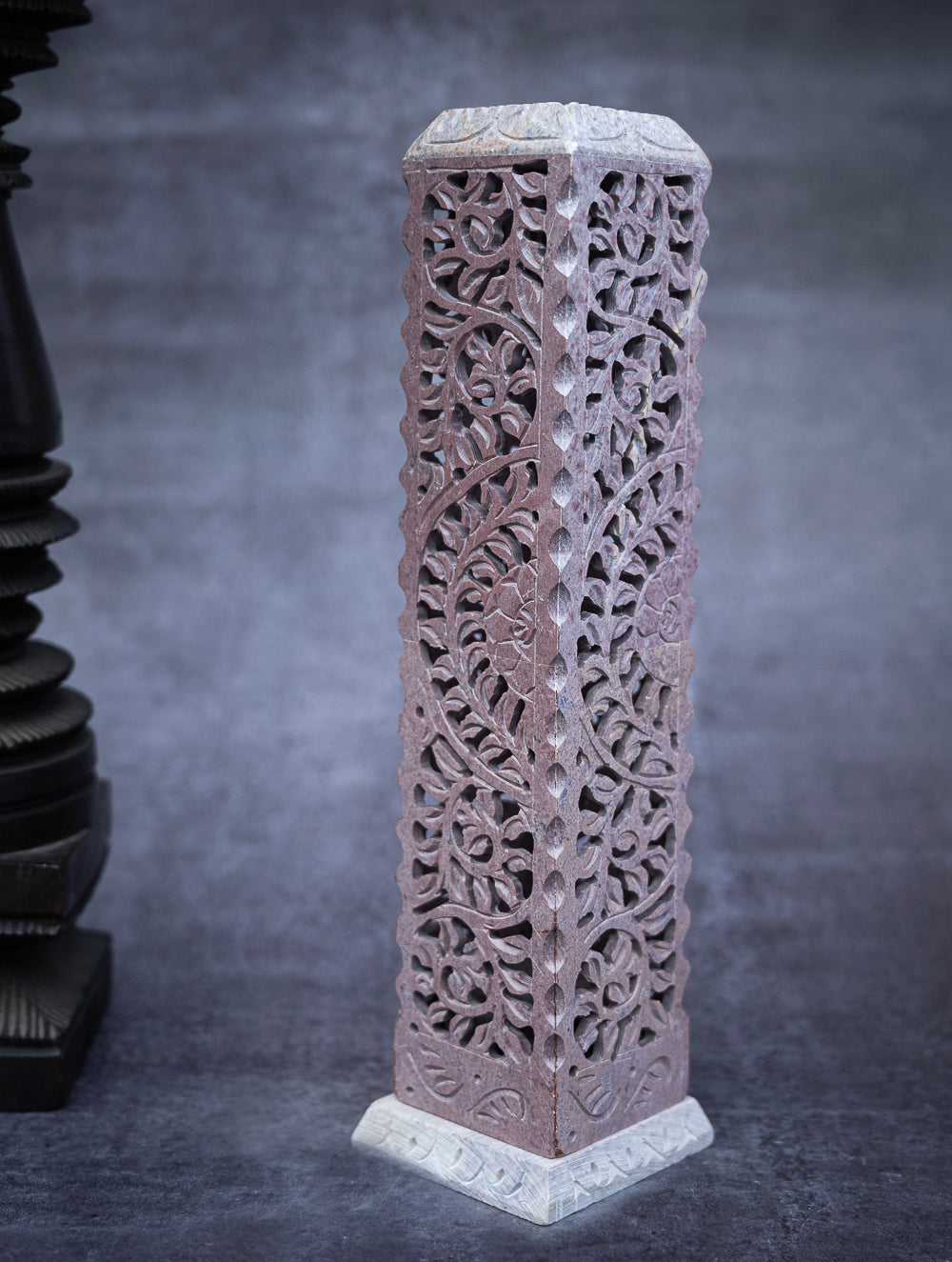Load image into Gallery viewer, Soapstone Filigree Incense Stick Holder