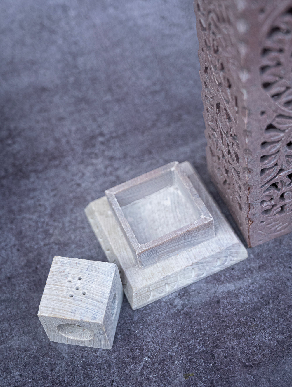 Soapstone Filigree Incense Stick Holder