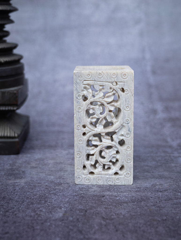 Soapstone Filigree Pen Holder