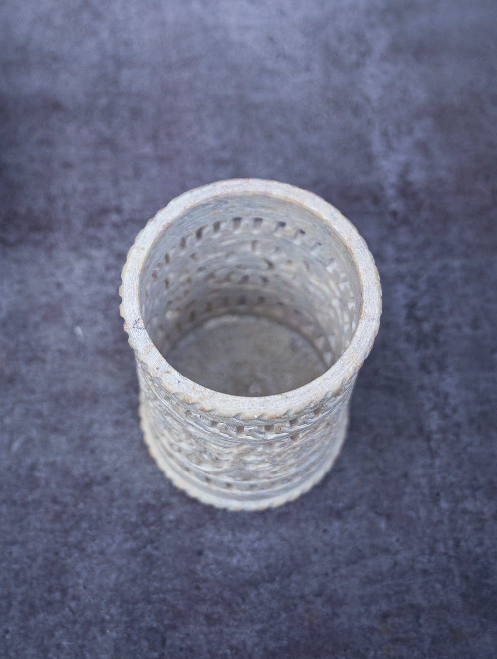 Soapstone Filigree Pen Holder