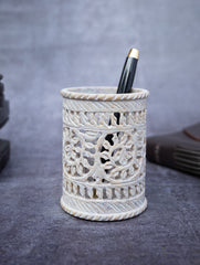 Soapstone Filigree Pen Holder