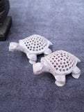 Soapstone Filigree Turtle Duo Curio