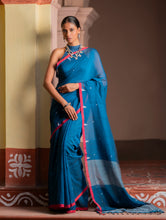 Load image into Gallery viewer, Soft &amp; Light. Handwoven Bengal Cotton Saree - Inkrose