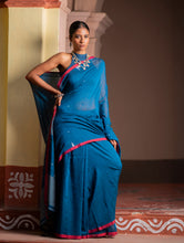 Load image into Gallery viewer, Soft &amp; Light. Handwoven Bengal Cotton Saree - Inkrose