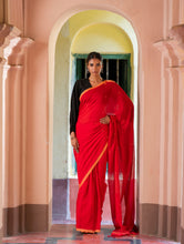 Load image into Gallery viewer, Soft &amp; Light. Handwoven Bengal Cotton Saree - Rang Dhara