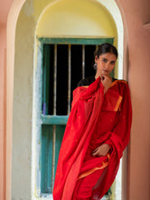 Load image into Gallery viewer, Soft &amp; Light. Handwoven Bengal Cotton Saree - Rang Dhara
