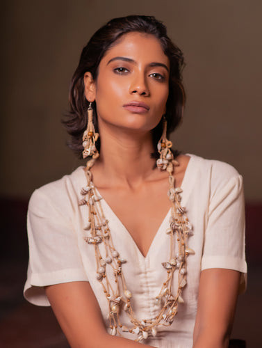 Summer Breeze Jute Earrings & Necklace