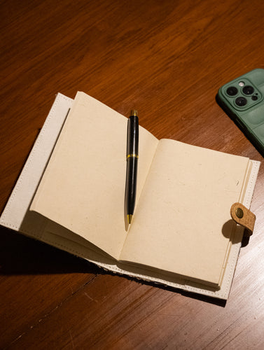 Sustainable & Handcrafted. Durable Newspaper & Cork Cover Diary