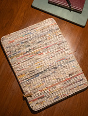 Sustainable & Handcrafted. Durable Newspaper & Cork Laptop Sleeve